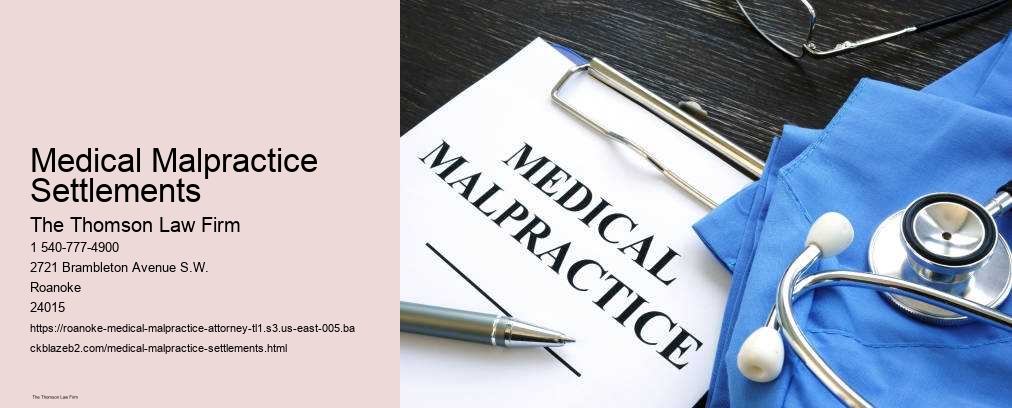 Medical Malpractice Settlements