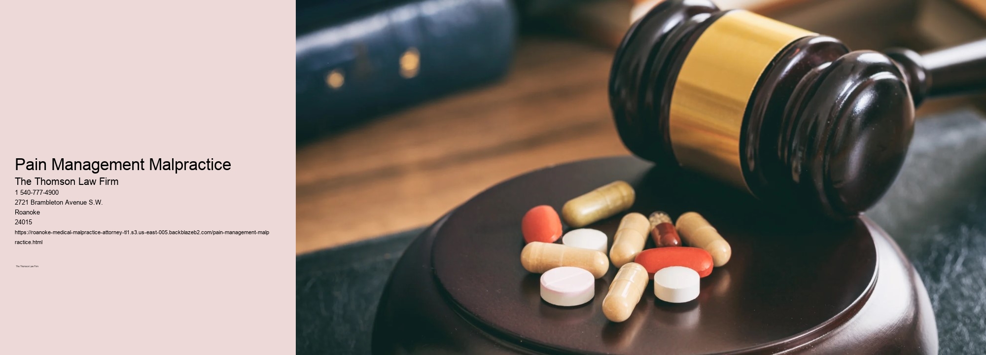 Pain Management Malpractice