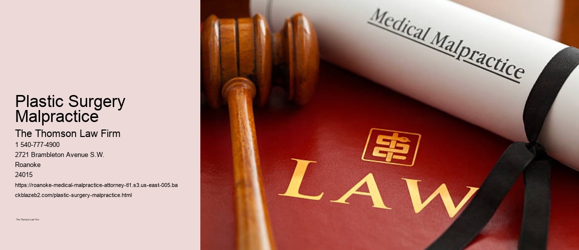 Plastic Surgery Malpractice