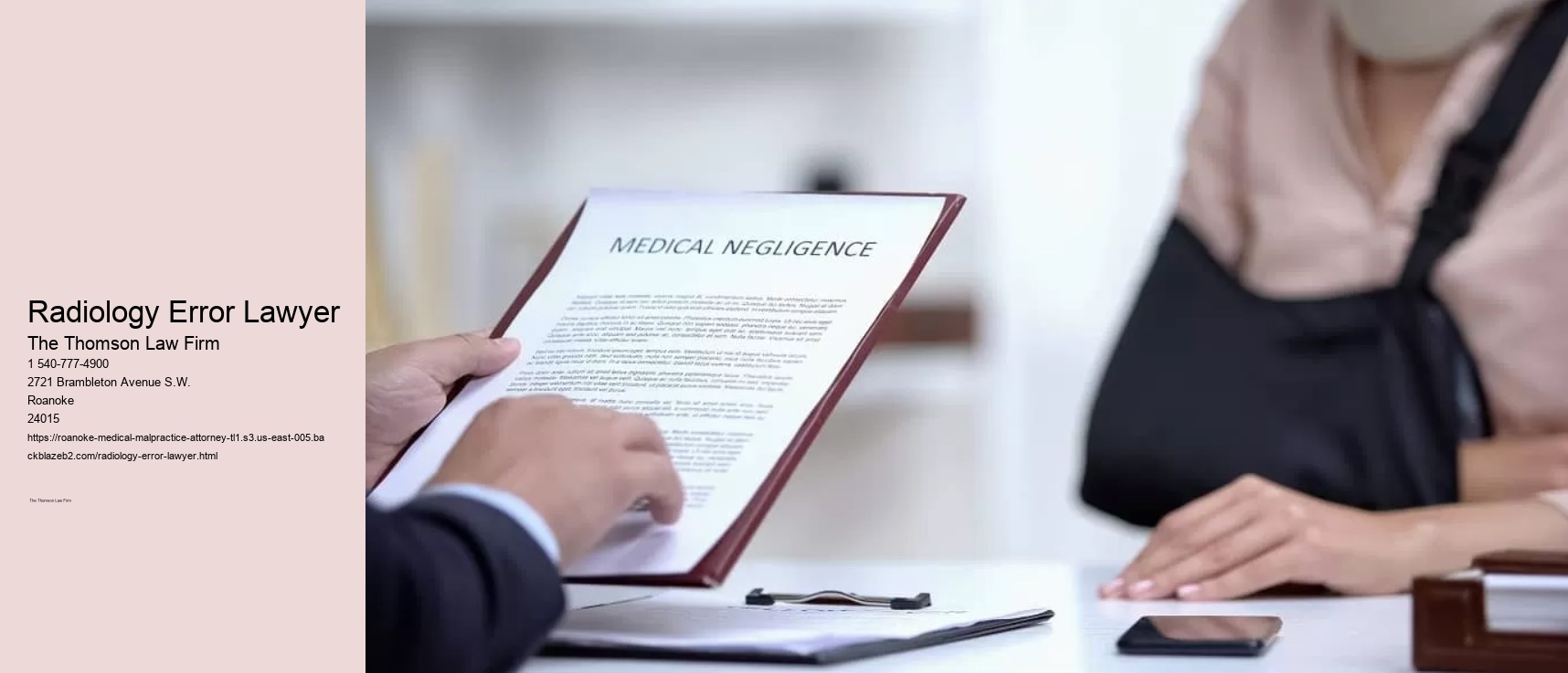 Radiology Error Lawyer