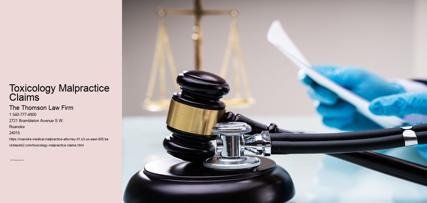 Toxicology Malpractice Claims