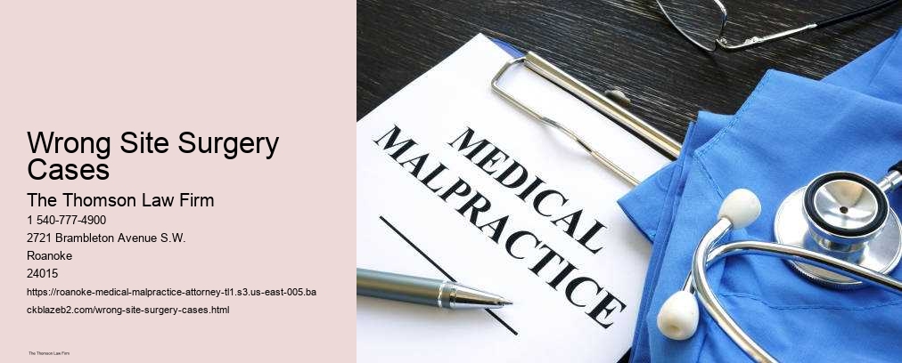 Wrong Site Surgery Cases